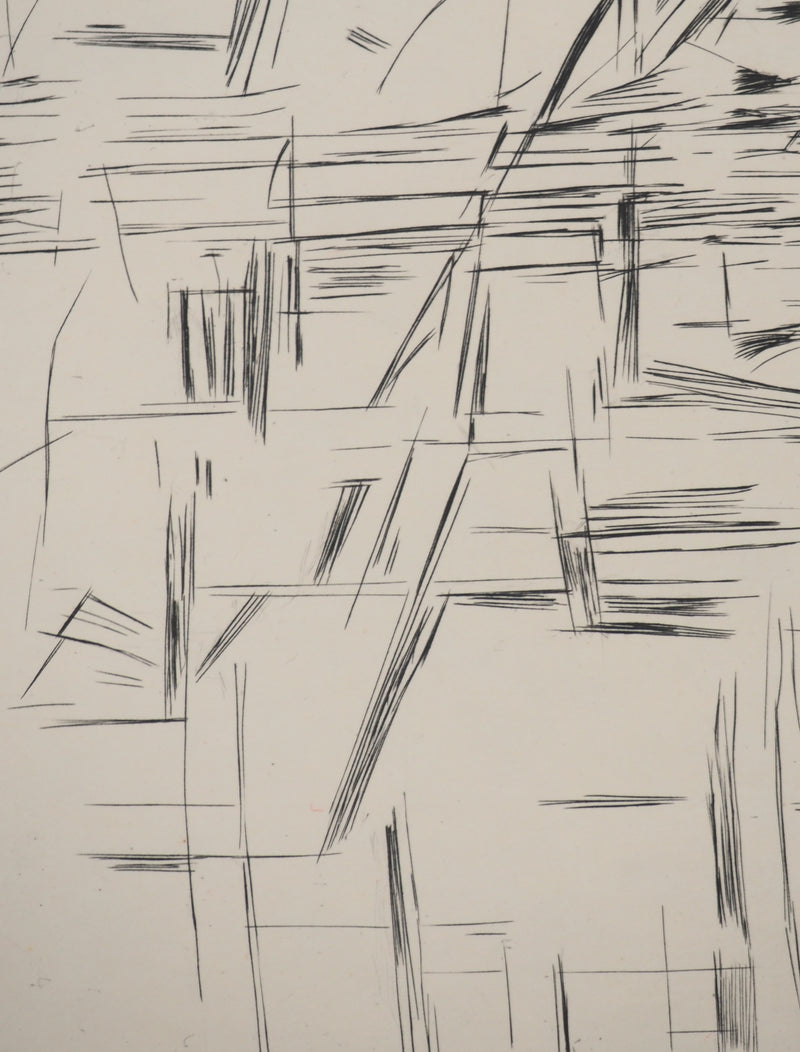 Maria Helena VIEIRA DA SILVA : Figures en tension, Gravure originale