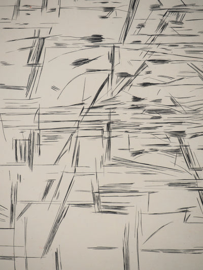 Maria Helena VIEIRA DA SILVA : Figures en tension, Gravure originale