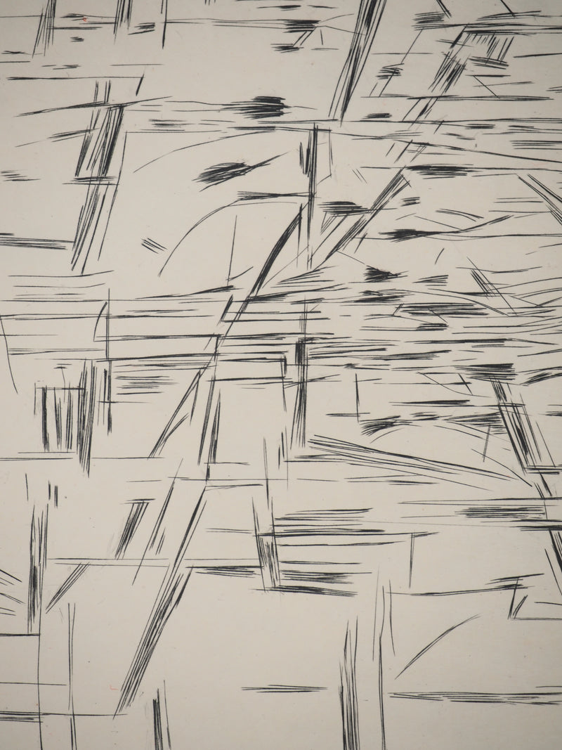 Maria Helena VIEIRA DA SILVA : Figures en tension, Gravure originale