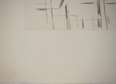 Maria Helena VIEIRA DA SILVA : Figures en tension, Gravure originale