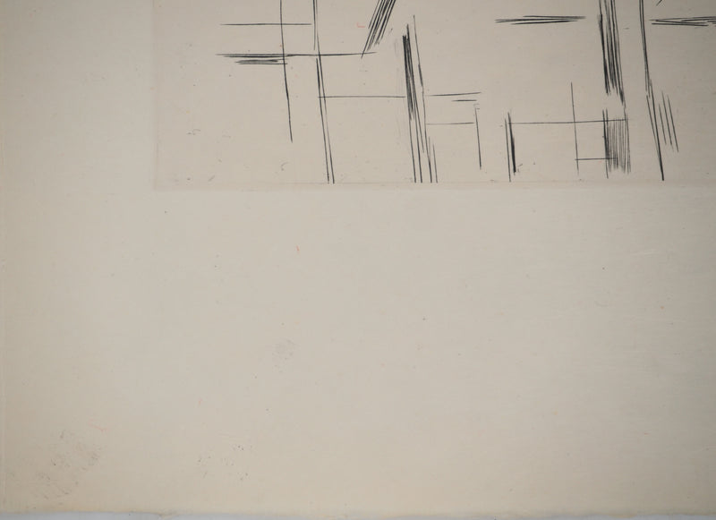 Maria Helena VIEIRA DA SILVA : Figures en tension, Gravure originale