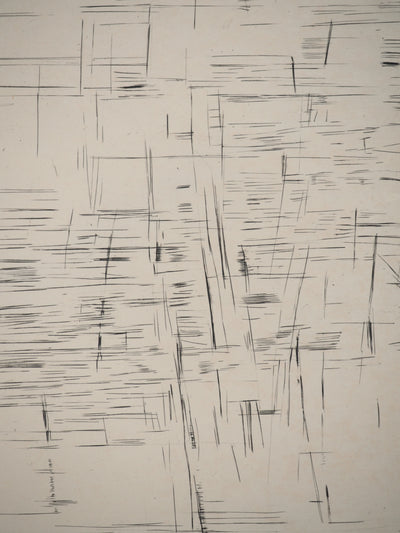 Maria Helena VIEIRA DA SILVA : Forêt de lignes, Gravure originale