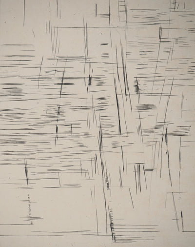Maria Helena VIEIRA DA SILVA : Forêt de lignes, Gravure originale