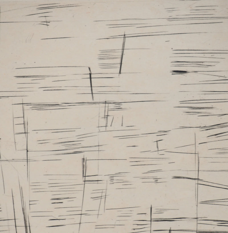 Maria Helena VIEIRA DA SILVA : Forêt de lignes, Gravure originale