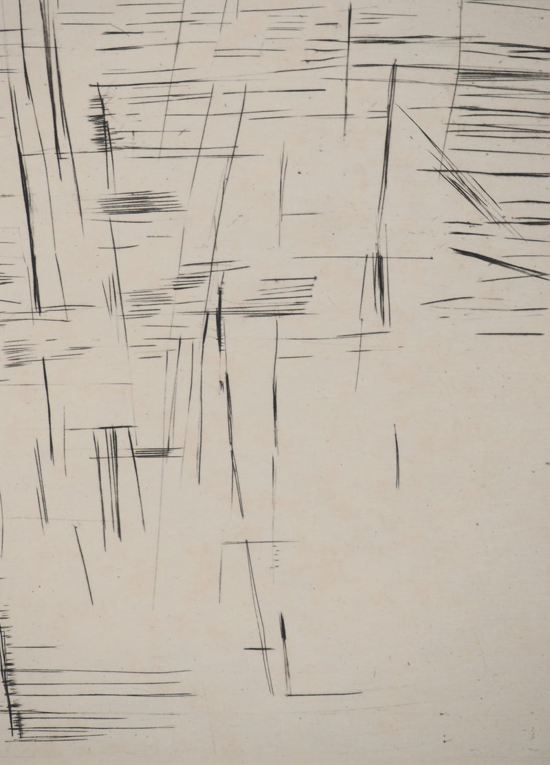 Maria Helena VIEIRA DA SILVA : Forêt de lignes, Gravure originale