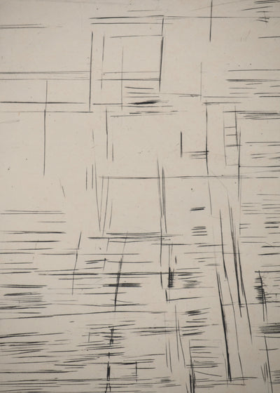Maria Helena VIEIRA DA SILVA : Forêt de lignes, Gravure originale