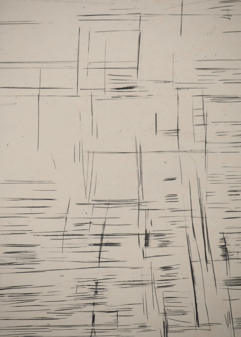 Maria Helena VIEIRA DA SILVA : Forêt de lignes, Gravure originale
