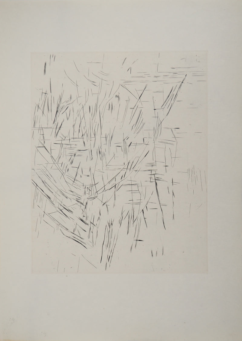 Maria Helena VIEIRA DA SILVA : Géométrie du vide, Gravure originale