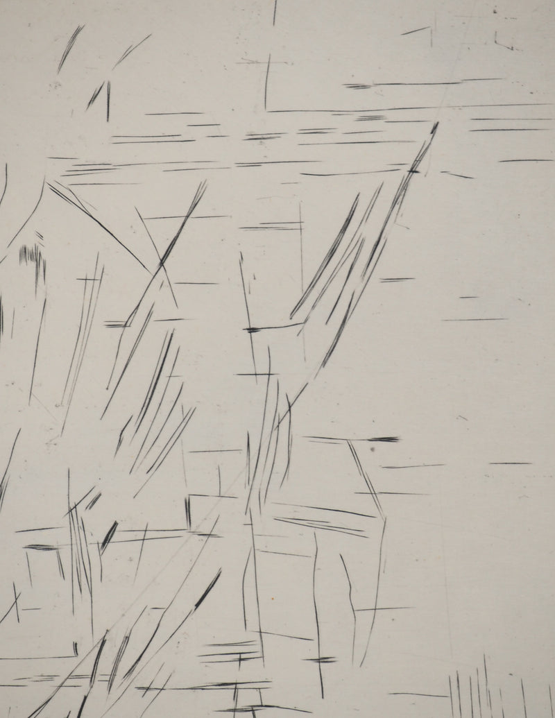 Maria Helena VIEIRA DA SILVA : Géométrie du vide, Gravure originale