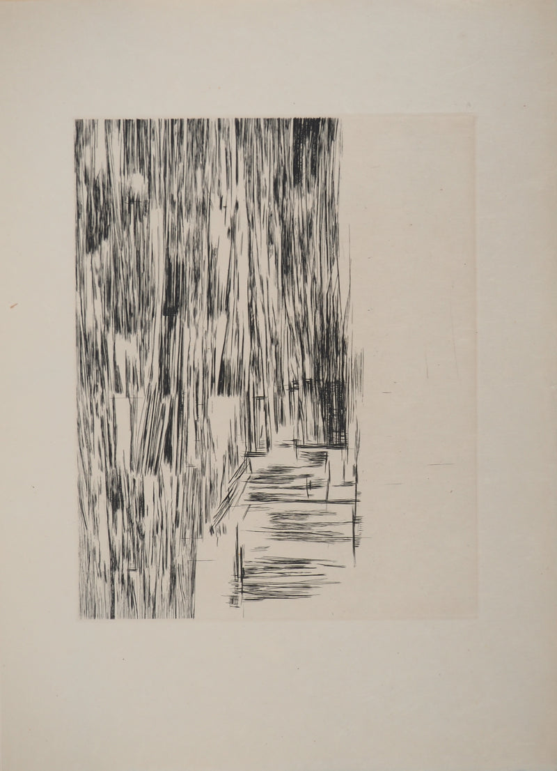Maria Helena VIEIRA DA SILVA : Silence rayé, Gravure originale