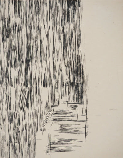 Maria Helena VIEIRA DA SILVA : Silence rayé, Gravure originale