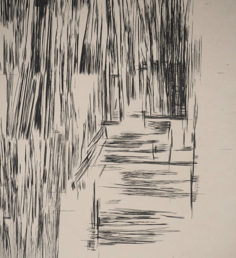 Maria Helena VIEIRA DA SILVA : Silence rayé, Gravure originale