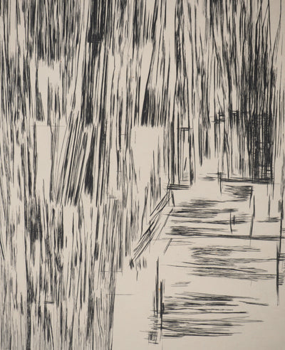 Maria Helena VIEIRA DA SILVA : Silence rayé, Gravure originale
