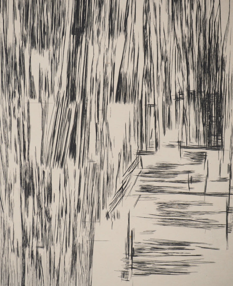 Maria Helena VIEIRA DA SILVA : Silence rayé, Gravure originale