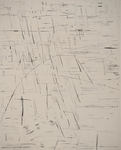 Maria Helena VIEIRA DA SILVA : Ligne contre ligne, Gravure originale