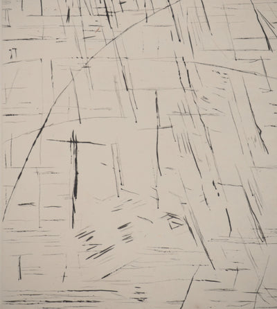 Maria Helena VIEIRA DA SILVA : Ligne contre ligne, Gravure originale