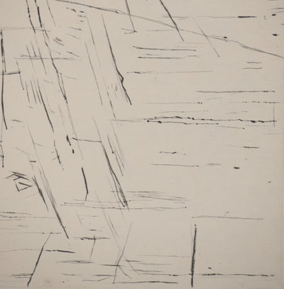 Maria Helena VIEIRA DA SILVA : Ligne contre ligne, Gravure originale