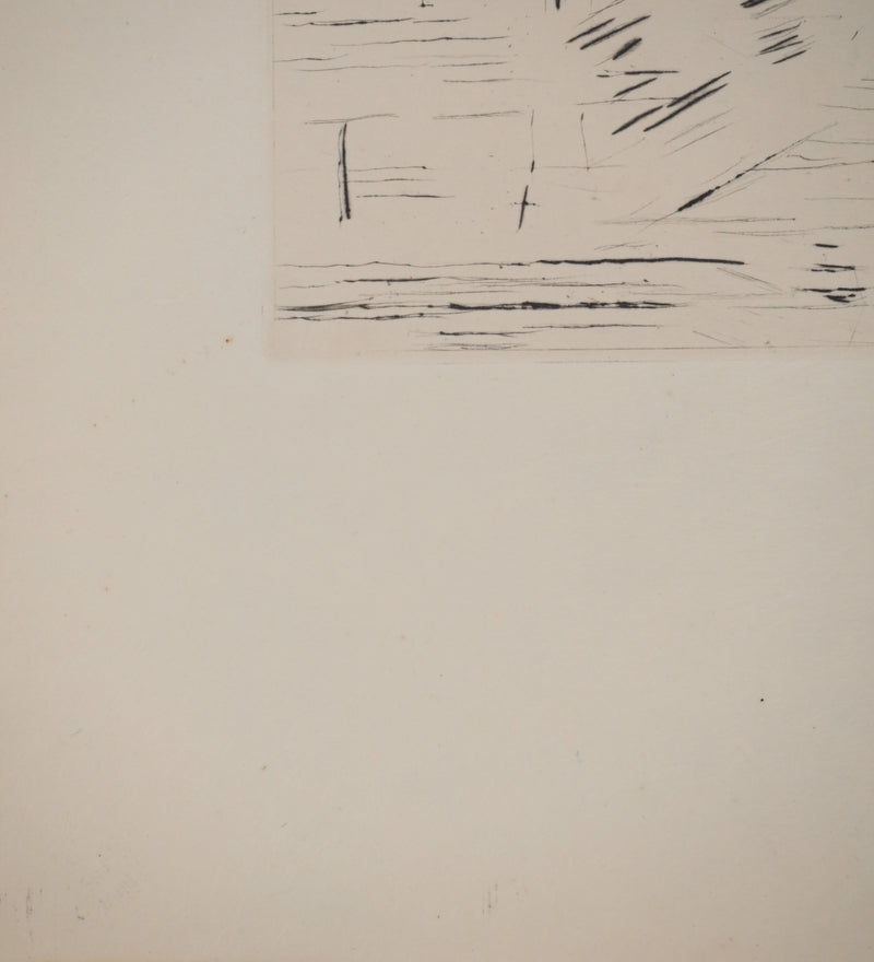 Maria Helena VIEIRA DA SILVA : Ligne contre ligne, Gravure originale