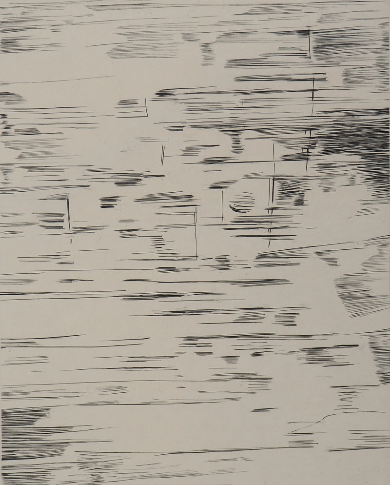 Maria Helena VIEIRA DA SILVA : Lignes en glissade, Gravure originale