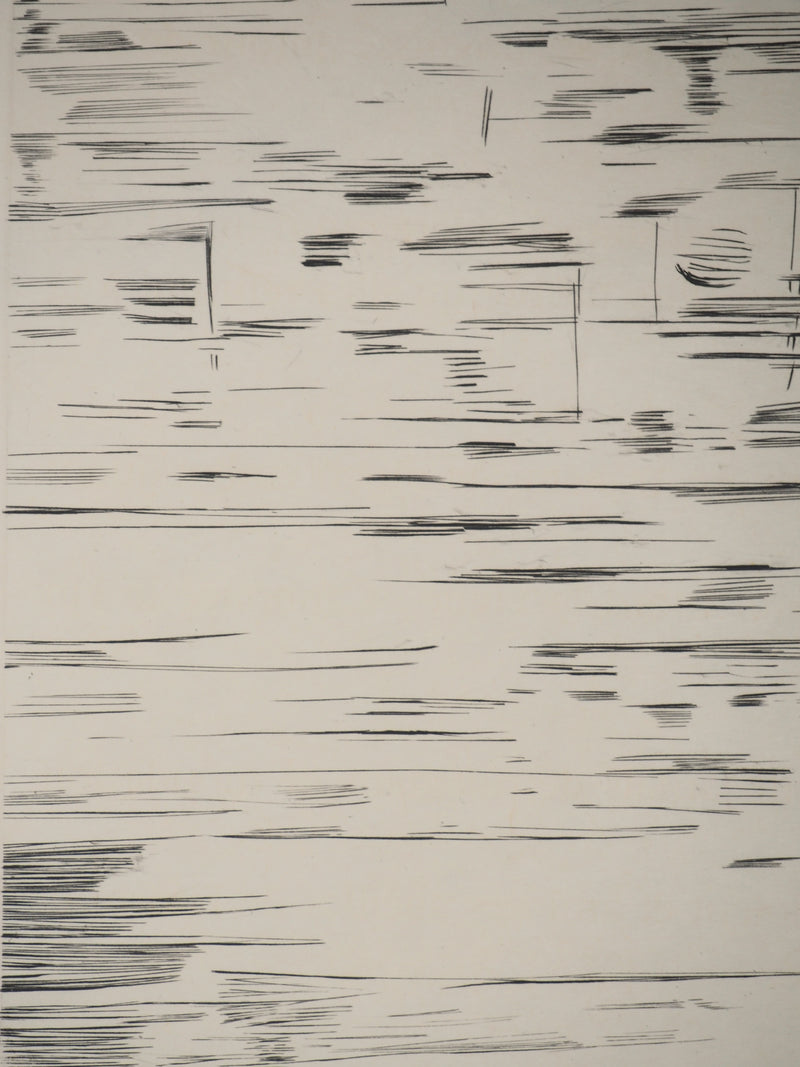 Maria Helena VIEIRA DA SILVA : Lignes en glissade, Gravure originale