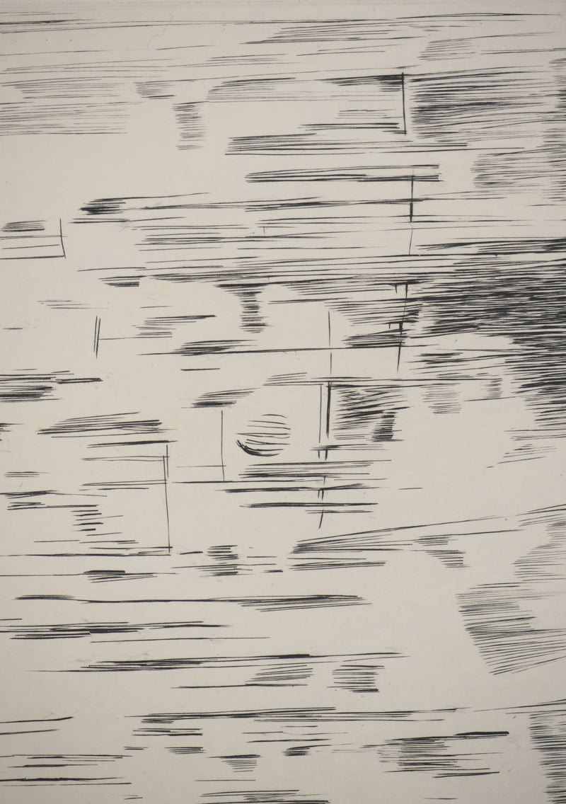 Maria Helena VIEIRA DA SILVA : Lignes en glissade, Gravure originale