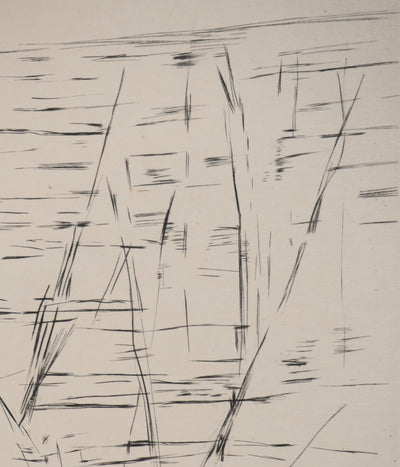 Maria Helena VIEIRA DA SILVA : Éclosion géométrique, Gravure originale