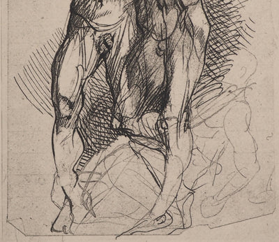 Auguste RODIN : Dante, l'effroi, Gravure