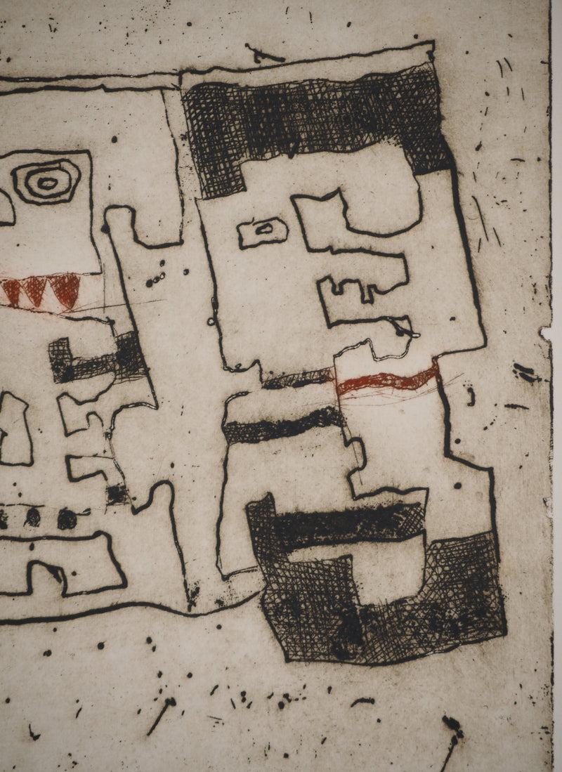 Jacques SOISSON : Navigation de conserve au médaillon, Gravure originale (photo de détail 7) - Crédit photo : Galerie Art.Paris