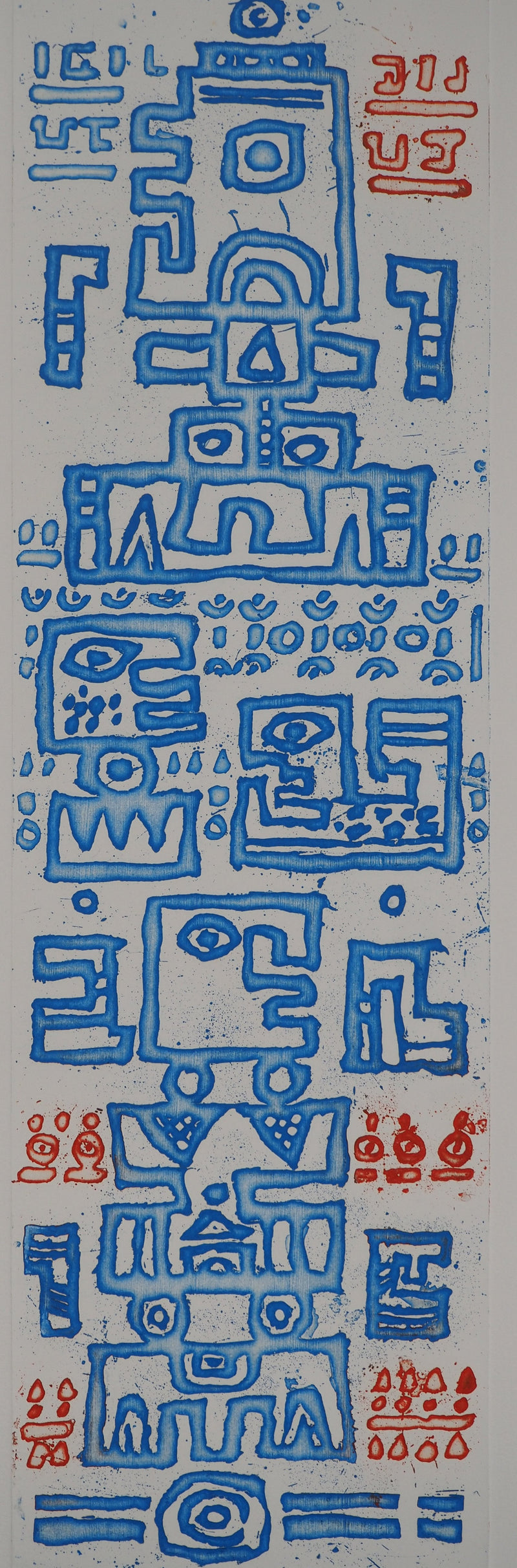 Jacques SOISSON : Réponse en bleu, Gravure originale (photo de détail 2) - Crédit photo : Galerie Art.Paris