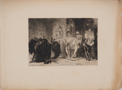 Emile BOILVIN :, Gravure originale (photo de détail 2) - Crédit photo : Galerie Art.Paris