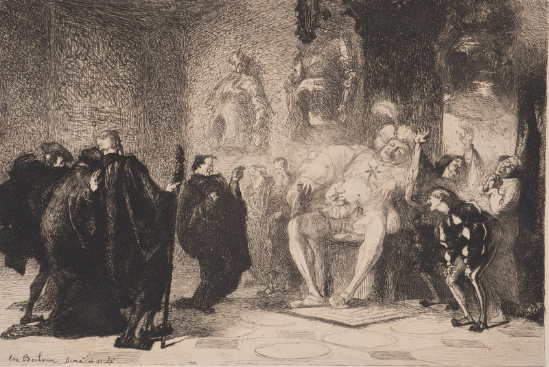 Emile BOILVIN :, Gravure originale (vue générale) - Crédit photo : Galerie Art.Paris