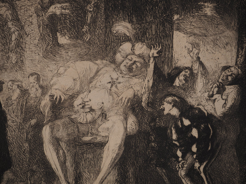 Emile BOILVIN :, Gravure originale (photo de détail 5) - Crédit photo : Galerie Art.Paris