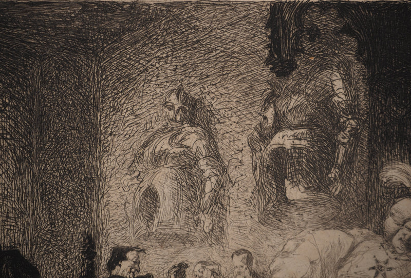 Emile BOILVIN :, Gravure originale (photo de détail 6) - Crédit photo : Galerie Art.Paris