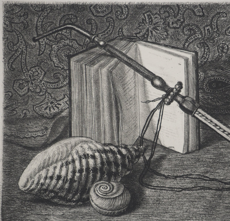 Michel CIRY : Les coquillages, Gravure originale signée