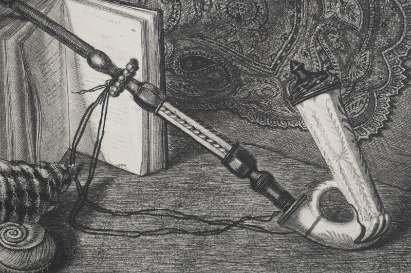 Michel CIRY : Les coquillages, Gravure originale signée