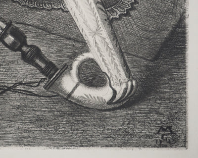 Michel CIRY : Les coquillages, Gravure originale signée
