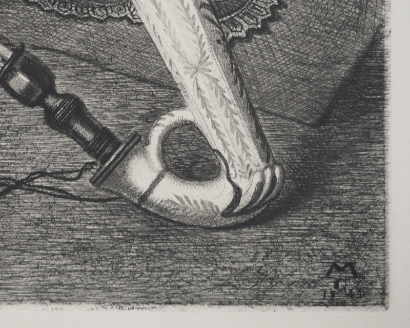 Michel CIRY : Les coquillages, Gravure originale signée