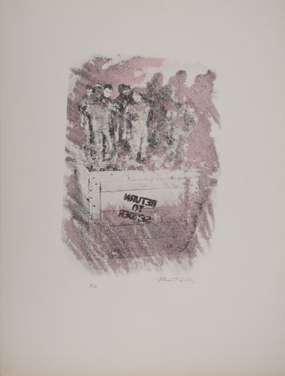 Mimmo ROTELLA : Return to sender, Lithographie originale signée