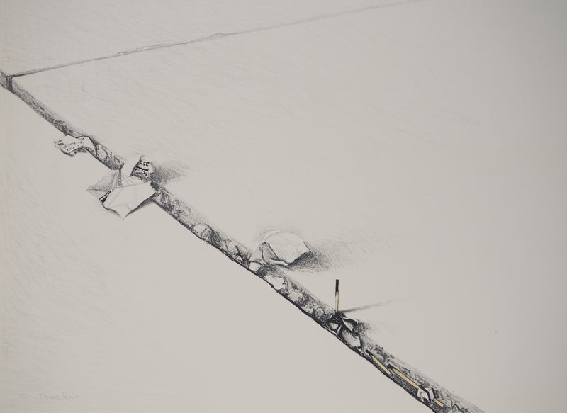 Costa TSOCLIS : La ligne, Lithographie originale signée