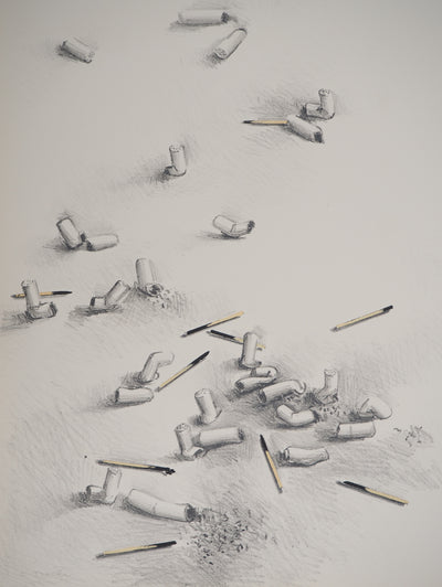 Costa TSOCLIS : Eclatement, Lithographie originale signée