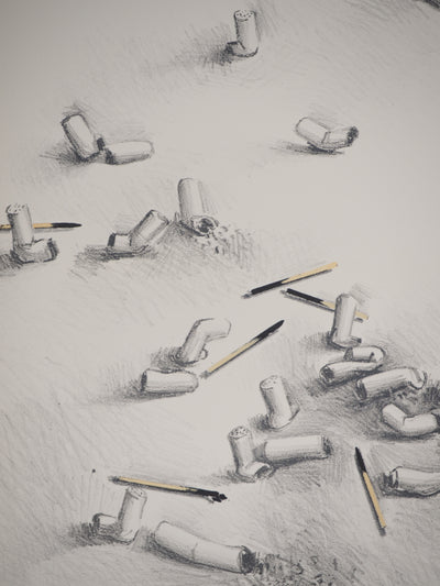 Costa TSOCLIS : Eclatement, Lithographie originale signée