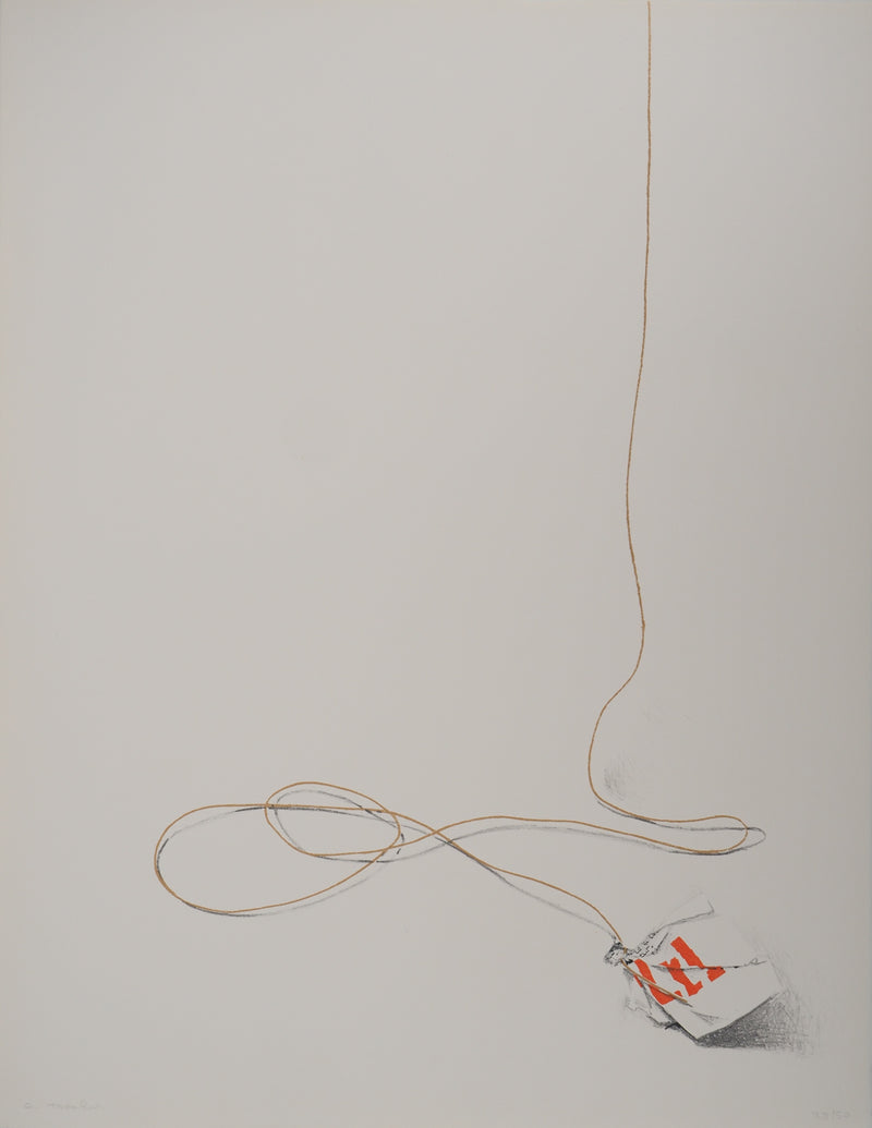 Costa TSOCLIS : Le fil rouge, Lithographie originale signée