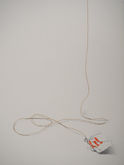 Costa TSOCLIS : Le fil rouge, Lithographie originale signée