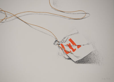 Costa TSOCLIS : Le fil rouge, Lithographie originale signée