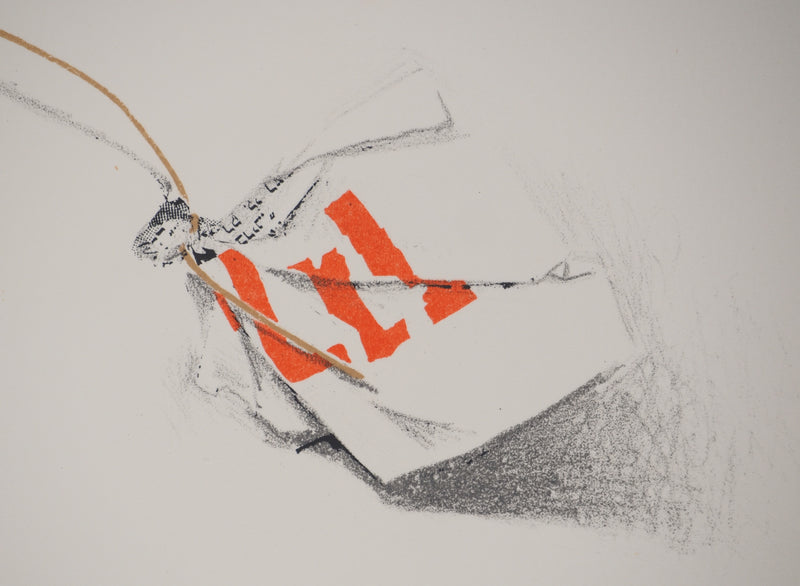 Costa TSOCLIS : Le fil rouge, Lithographie originale signée