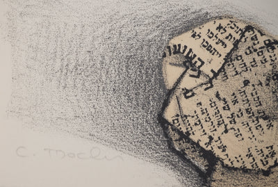 Costa TSOCLIS : Les boules de papier, Lithographie originale signée