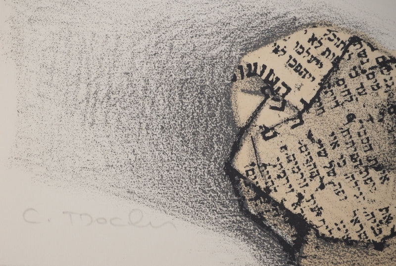 Costa TSOCLIS : Les boules de papier, Lithographie originale signée