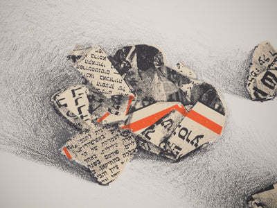 Costa TSOCLIS : Les boules de papier, Lithographie originale signée