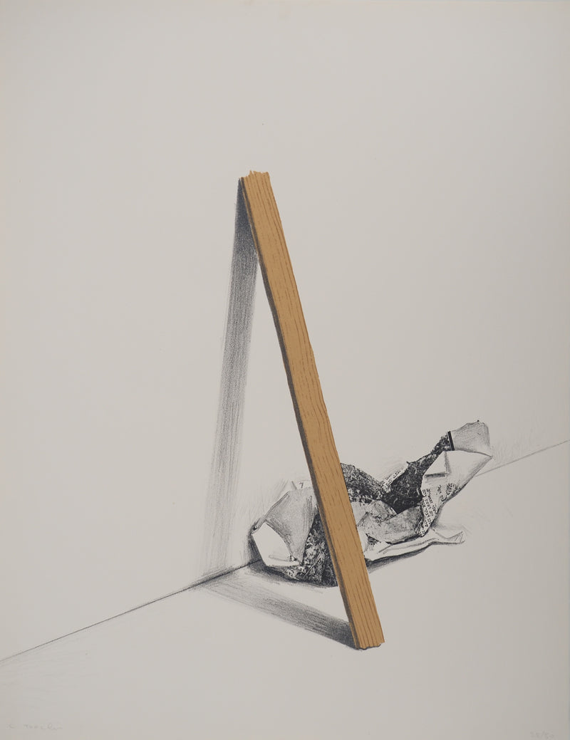 Costa TSOCLIS : Bout de bois, Lithographie originale signée