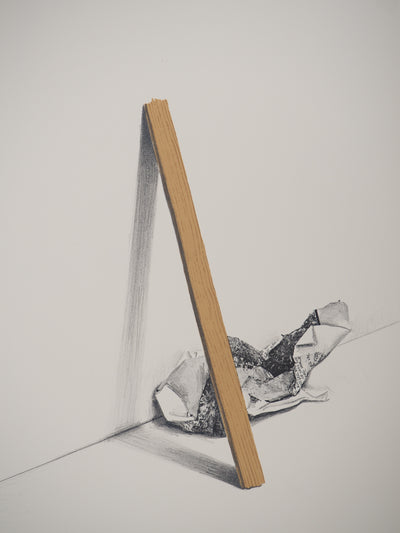 Costa TSOCLIS : Bout de bois, Lithographie originale signée
